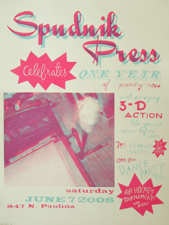 Alana Bailey, Spudnik Press 1 Year Anniversary Poster