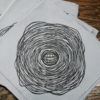 3. Custom Woodblock Bandana, Mouth (2015 Design) - Image 2