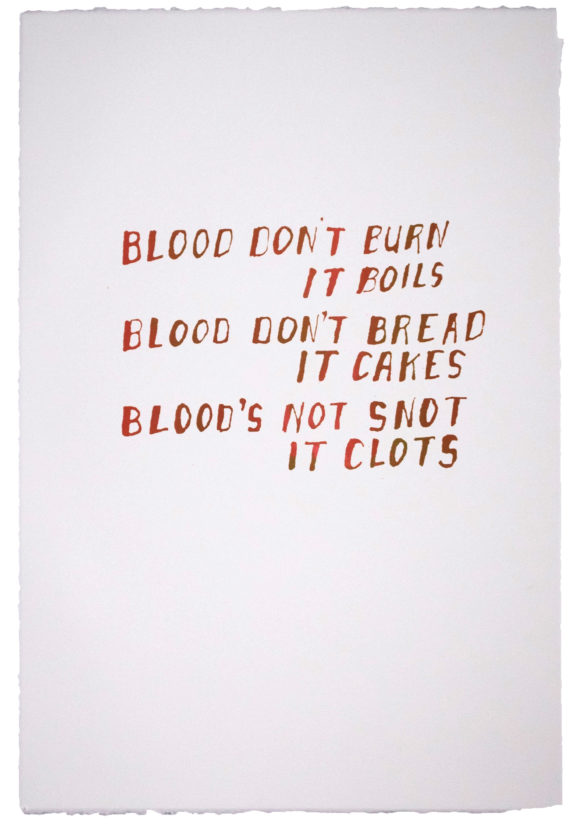 Blood don't Burn it Boils... | Steve Reinke (color)
