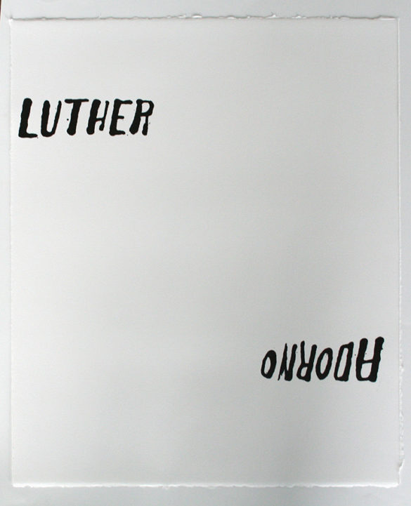 Luther Adorno | Steve Reinke (black)