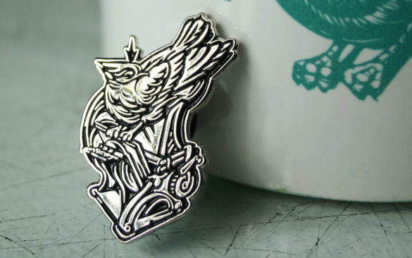 Illustrated Bird Enamel Pin (Andrew Ghrist)