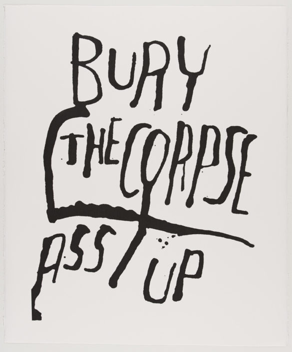 Bury The Corpse Ass Up | Steve Reinke (black)