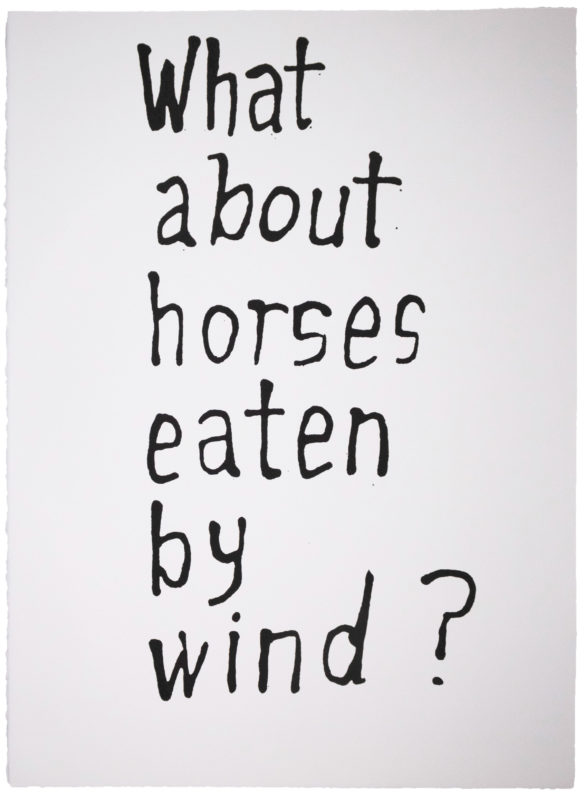 What About Horses Eaten by Wind? | Steve Reinke (black)