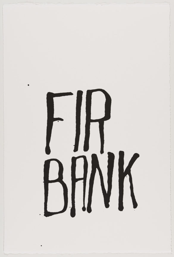 Fir Bank | Steve Reinke (black)