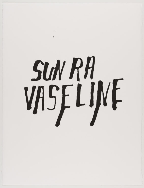 Sun Ra Vaseline | Steve Reinke (black)