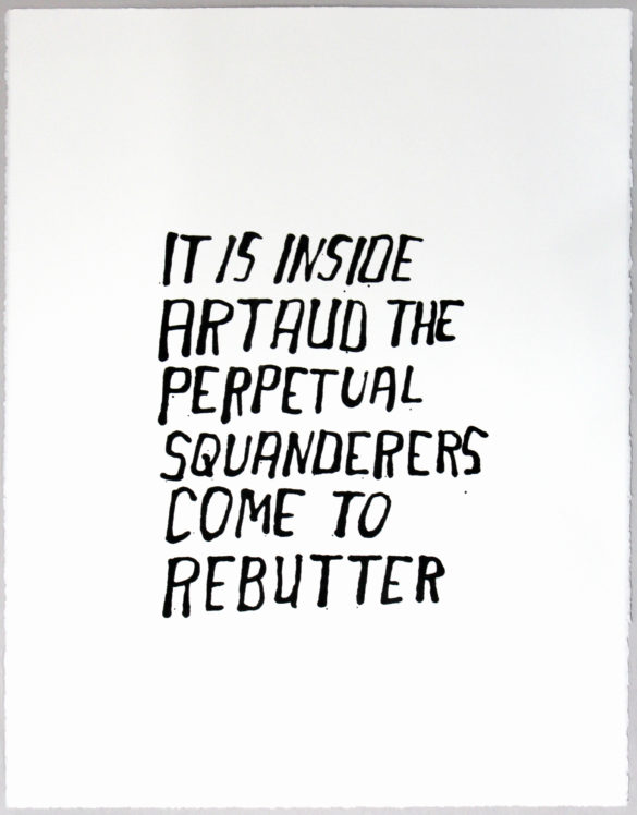Artaud | Steve Reinke (black)