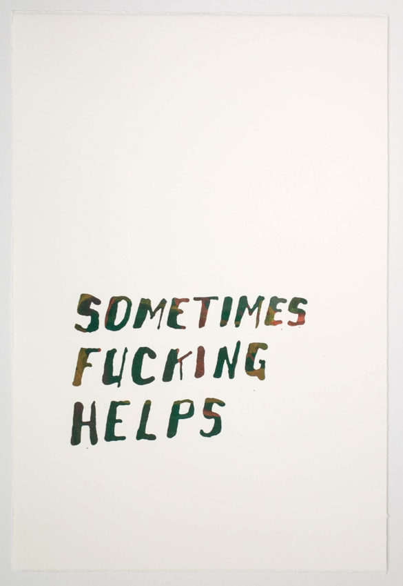 Sometimes Fucking Helps | Steve Reinke (color)
