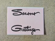 Season’s Greetings Letter Press Cards (5 Pack)