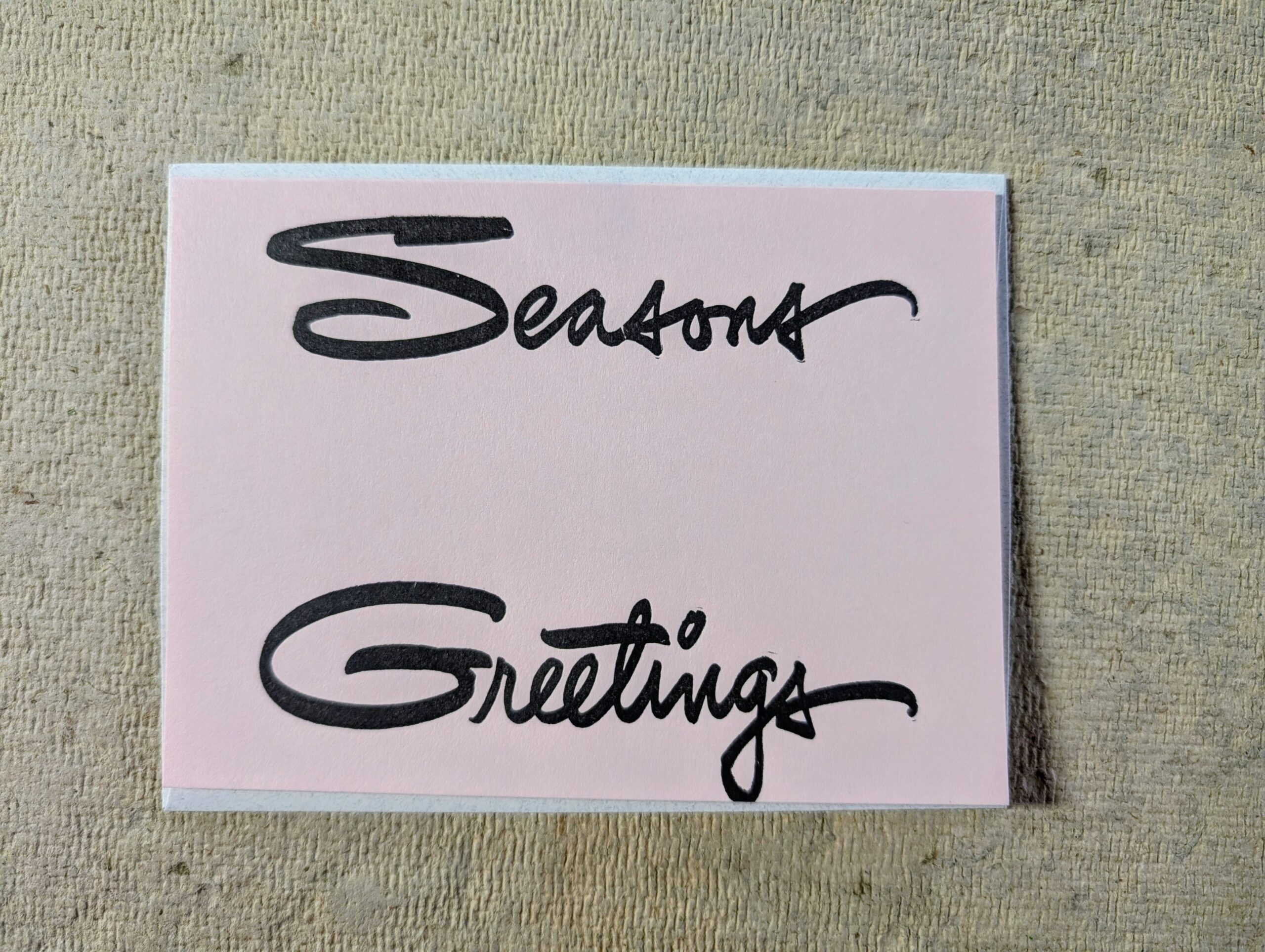 Season’s Greetings Letter Press Cards (5 Pack)