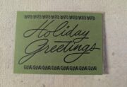 Holiday Greetings Letter Press Cards (5 Pack)